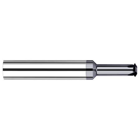 Harvey Tool 0.45 in dia. x 1.75 in 1-3/4 Reach Carbide Single Form No 5/8 Thread Milling Cutter, 6 Flutes 54275-C3